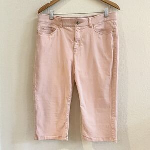 Rafaella Womens Weekend Dusty Pink Capri Pants Size‎ 16 99% Cotton